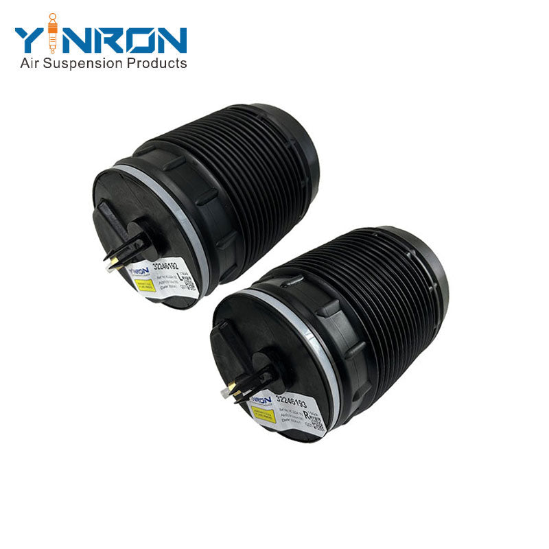 Full front view for Volvo S90 V90 SPA (2017-2025) rear left and rear right air suspension spring pair (32246192 and 32246193)