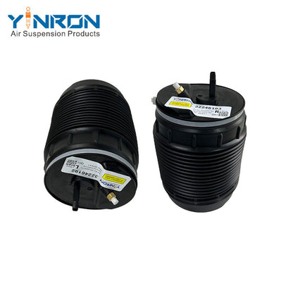 Top-down view for Volvo S90 V90 SPA (2017-2025) rear left and rear right air suspension spring pair (32246192 and 32246193)
