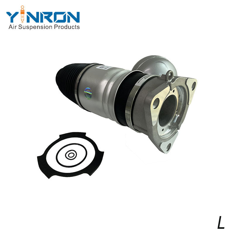 Full detail view of VW Phaeton 3D0 left rear air suspension spring (3D0616001J)