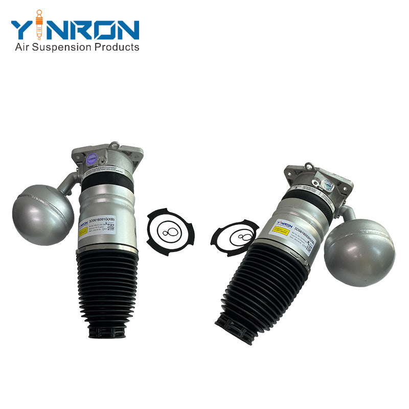 Full front view of VW Phaeton 3D0 rear air suspension spring pair (3D0616001J & 3D0616002J)
