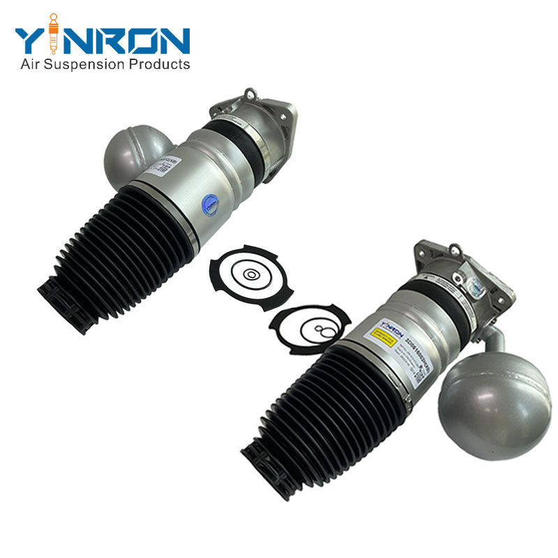 Full side view of VW Phaeton 3D0 rear air suspension spring pair (3D0616001J & 3D0616002J)