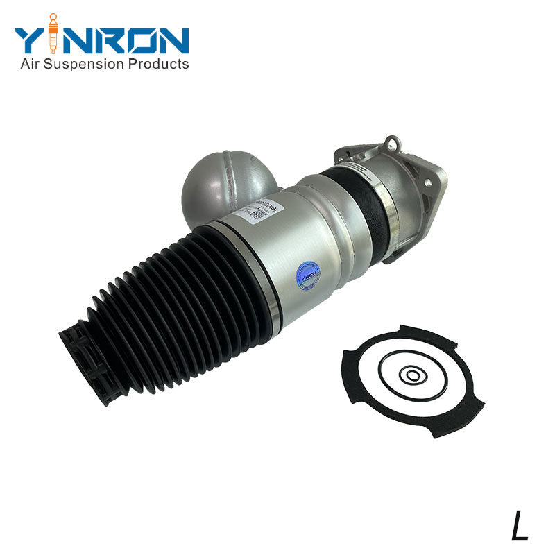 Full 45 degree view of VW Phaeton 3D0 right rear air suspension spring (3D0616002J)