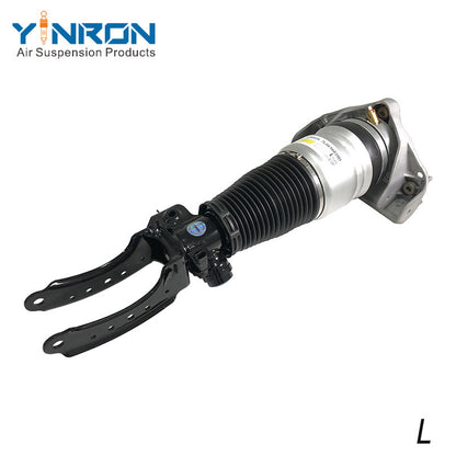 Full front view of VW Touareg I 7L front left air suspension strut with ADS (7L6616039D)
