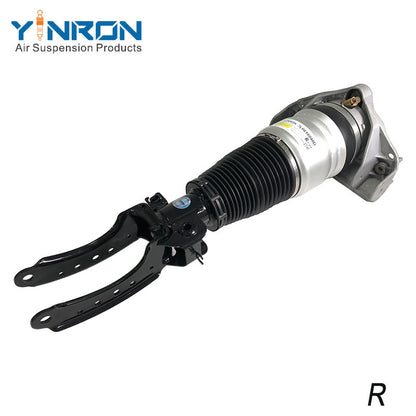 Side profile view of VW Touareg I 7L front right air suspension strut with ADS (7L6616040D)