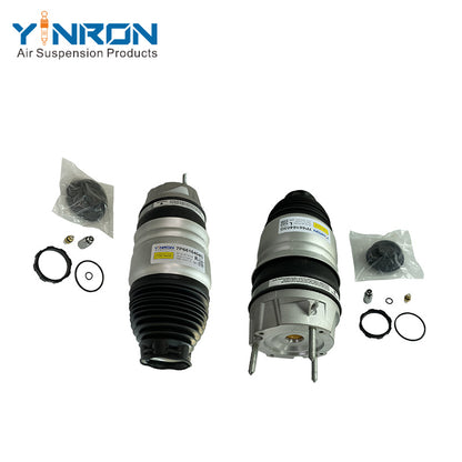 Full pair full view of VW Touareg II 7P front air suspension spring (7P6616403G & 7P6616404G)