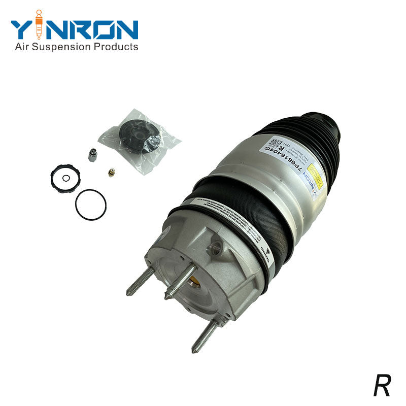 Full 45deg view of VW Touareg II 7P front air suspension spring (7P6616404G)