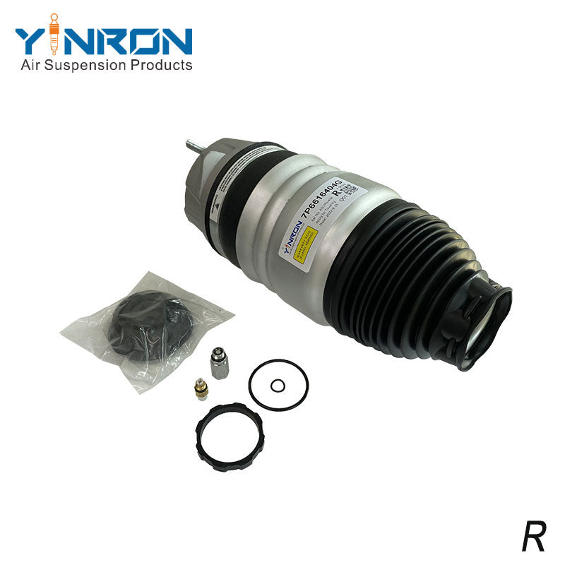 Full side view of VW Touareg II 7P front air suspension spring (7P6616404G)