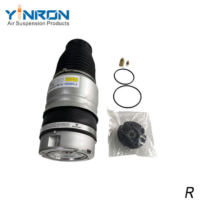 Top down vertical shot of VW Touareg I 7L front right air spring part number 7L6616404B