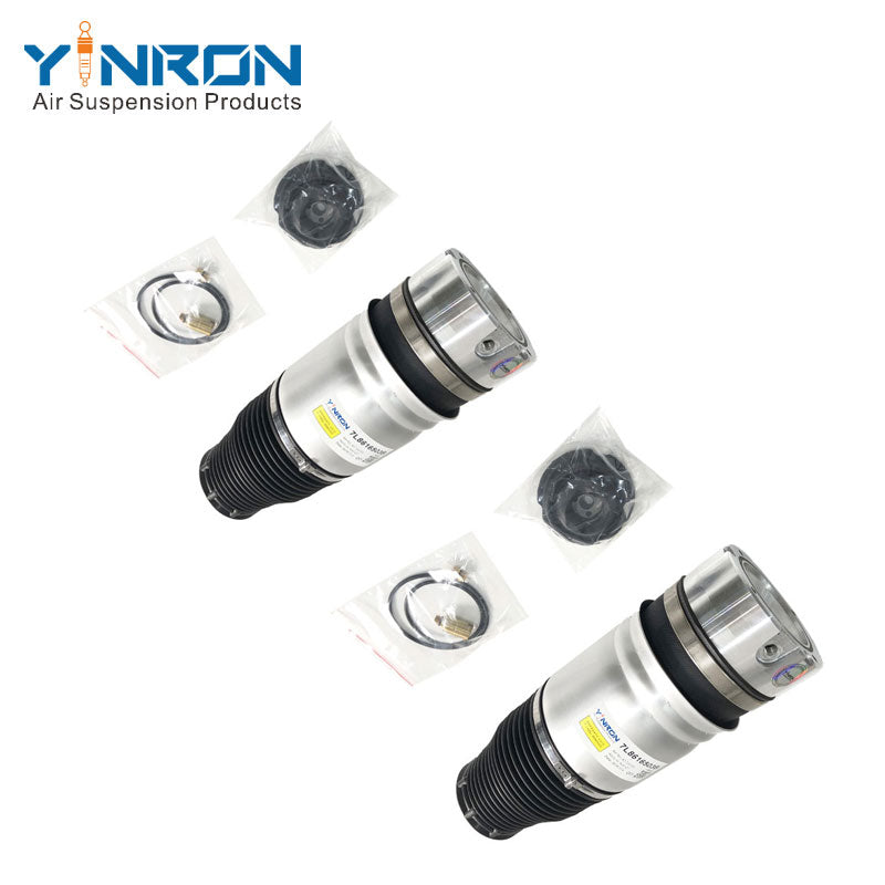 45 degree angled pair view of VW Touareg I 7L rear air suspension spring (7L6616503B)