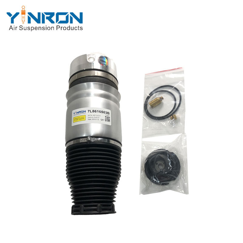Top vertical overhead view of VW Touareg I 7L rear air suspension spring (7L6616503B)