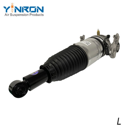 45 degree angled shot of VW Touareg II 7P left rear CDC air suspension strut (7P6616019K)