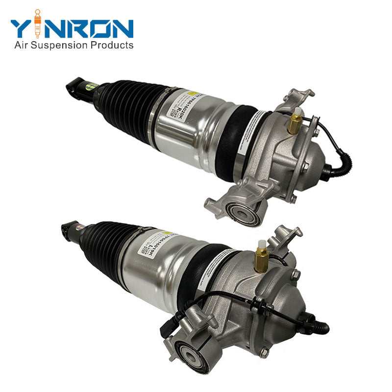 Complete pair view of VW Touareg II 7P rear CDC air suspension struts (7P6616019K & 7P6616020K)