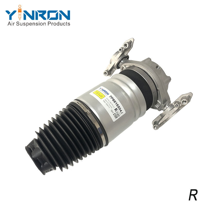 Pure side view of VW Touareg II 7P rear left air suspension spring (7P6616503G)