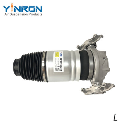 Vertical top-down view of VW Touareg II 7P rear left air suspension spring (7P6616503G)