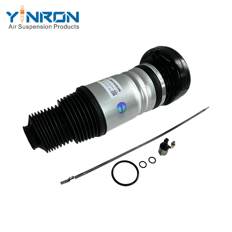 Full 45 degree view of VW Touareg III CR front air suspension spring (4M4616039J)