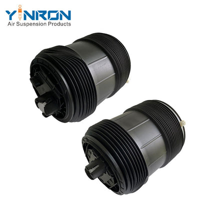 45 degree pair view of VW Touareg III CR rear left & right air suspension spring (4M4616001C & 4M4616002C)