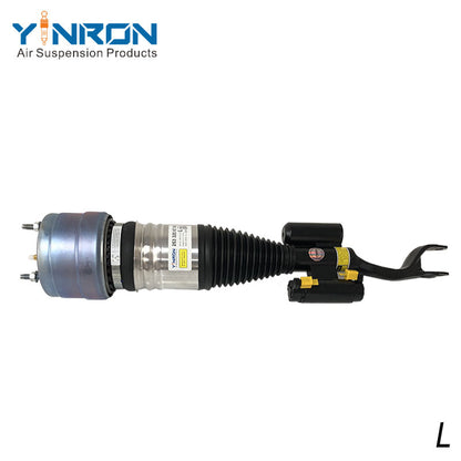 Detailed angle view of W253 front left air strut showcasing CNC-machined components