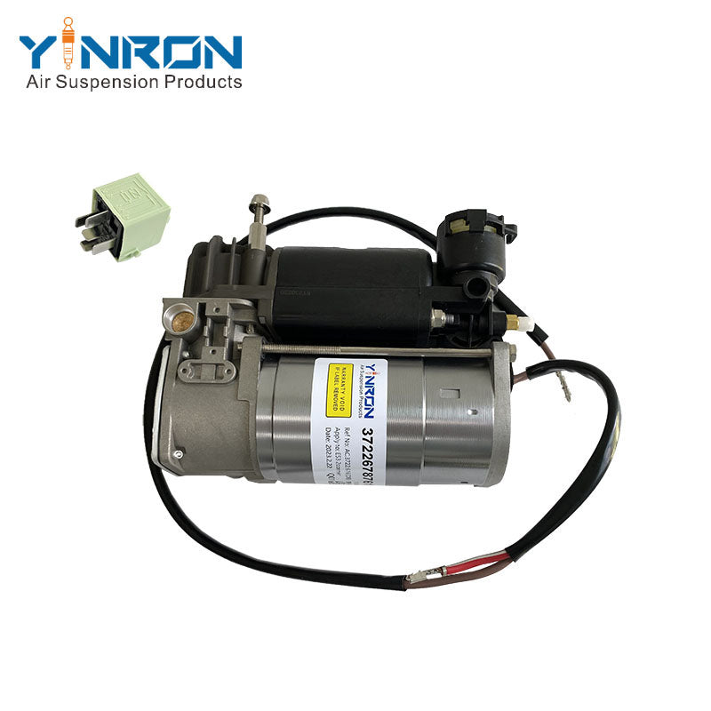 Front flat view for BMW 5 Series E39 air suspension compressor pump with relay (37226787616)
