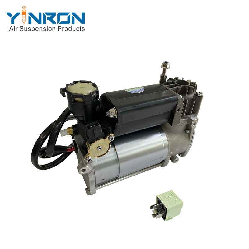 Left rear 45 degree top view for BMW 5 Series E39 air suspension compressor pump with relay (37226787616)