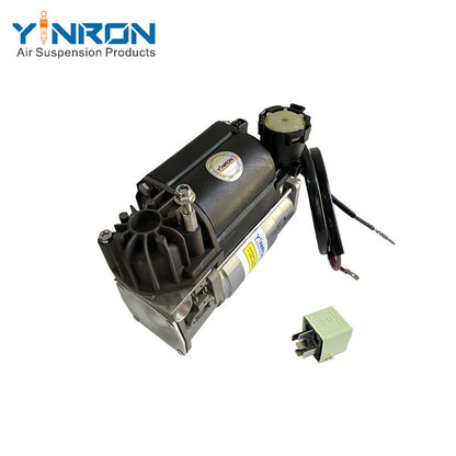 Right front 45 degree view for BMW 5 Series E39 air suspension compressor pump with relay (37226787616)