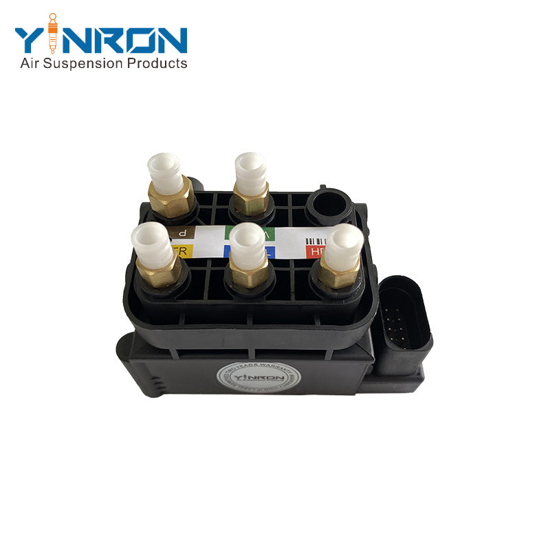 Eye-level view of Mercedes-Benz C-Class W205 air suspension valve block (A0993200058)
