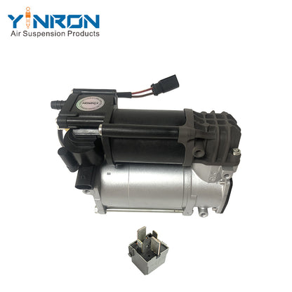 Full main front view of Mercedes‑Benz air suspension compressor pump A0993200004 with relay