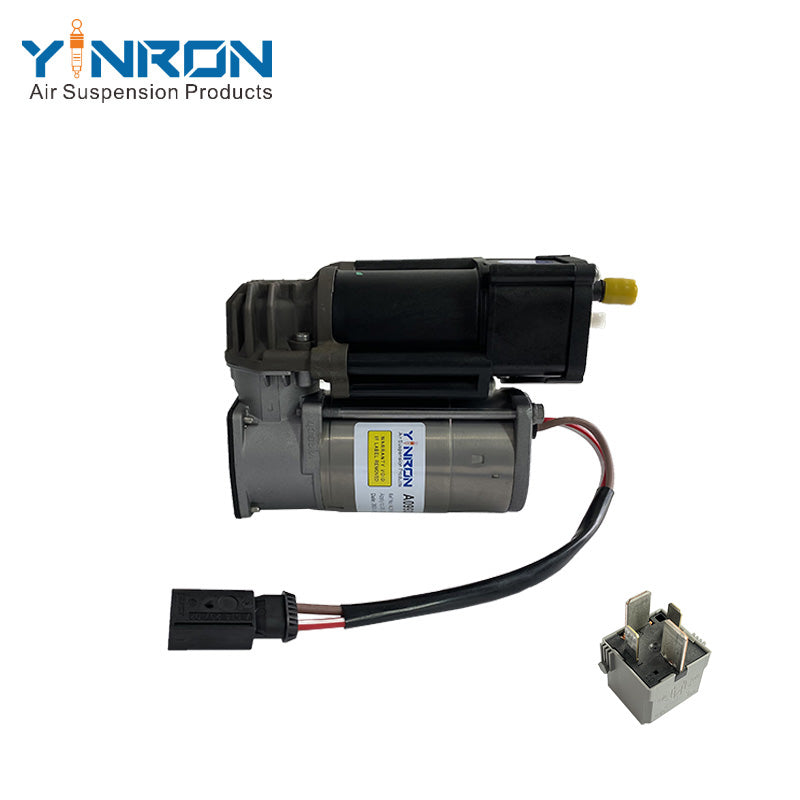Full main front view of Mercedes‑Benz air suspension compressor pump A0993200004 with relay
